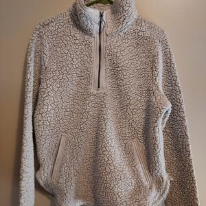 Cozy Sherpa med pullover zip